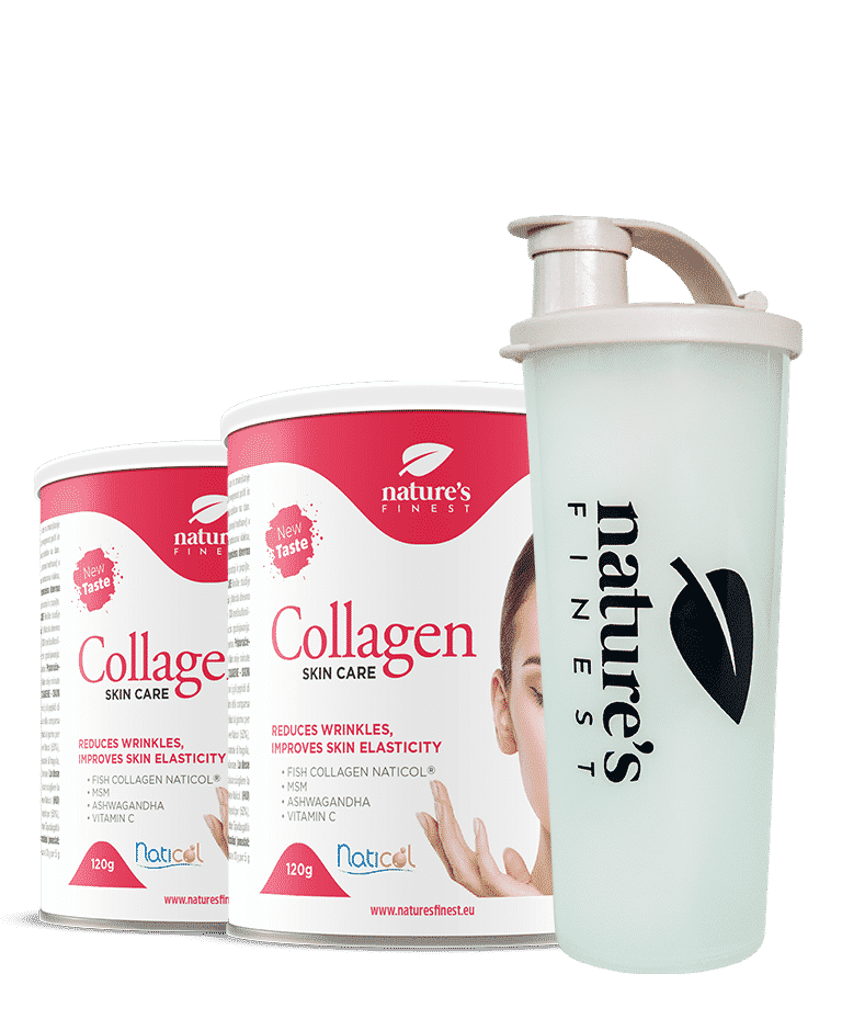 Collagen SkinCare | 1+1 | + Voľná fľaša | Rybí kolagén | Peptidy prášok | Nápoje na obnovu pokožky | Krása nápoje.