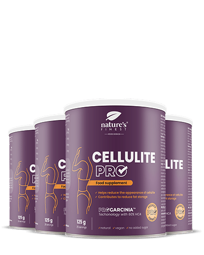 100% Cellulite PRO® od Nature's Finest | Nápoj na redukciu celulitídy | Balíček 4 kusov.